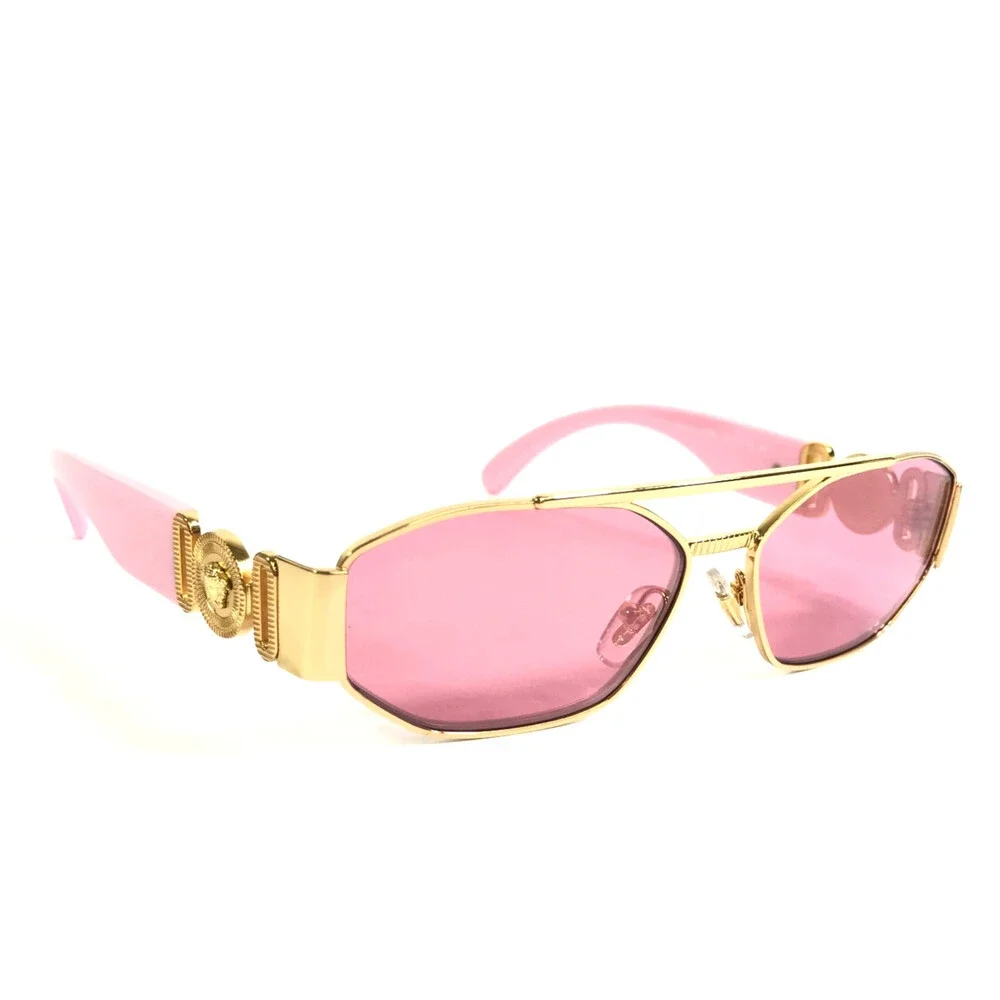Versace Kids Sunglasses VK2003 1002/9L Gold Pink Frames with Mirror Pink Lenses